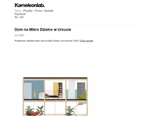 Tablet Screenshot of kameleonlab.com